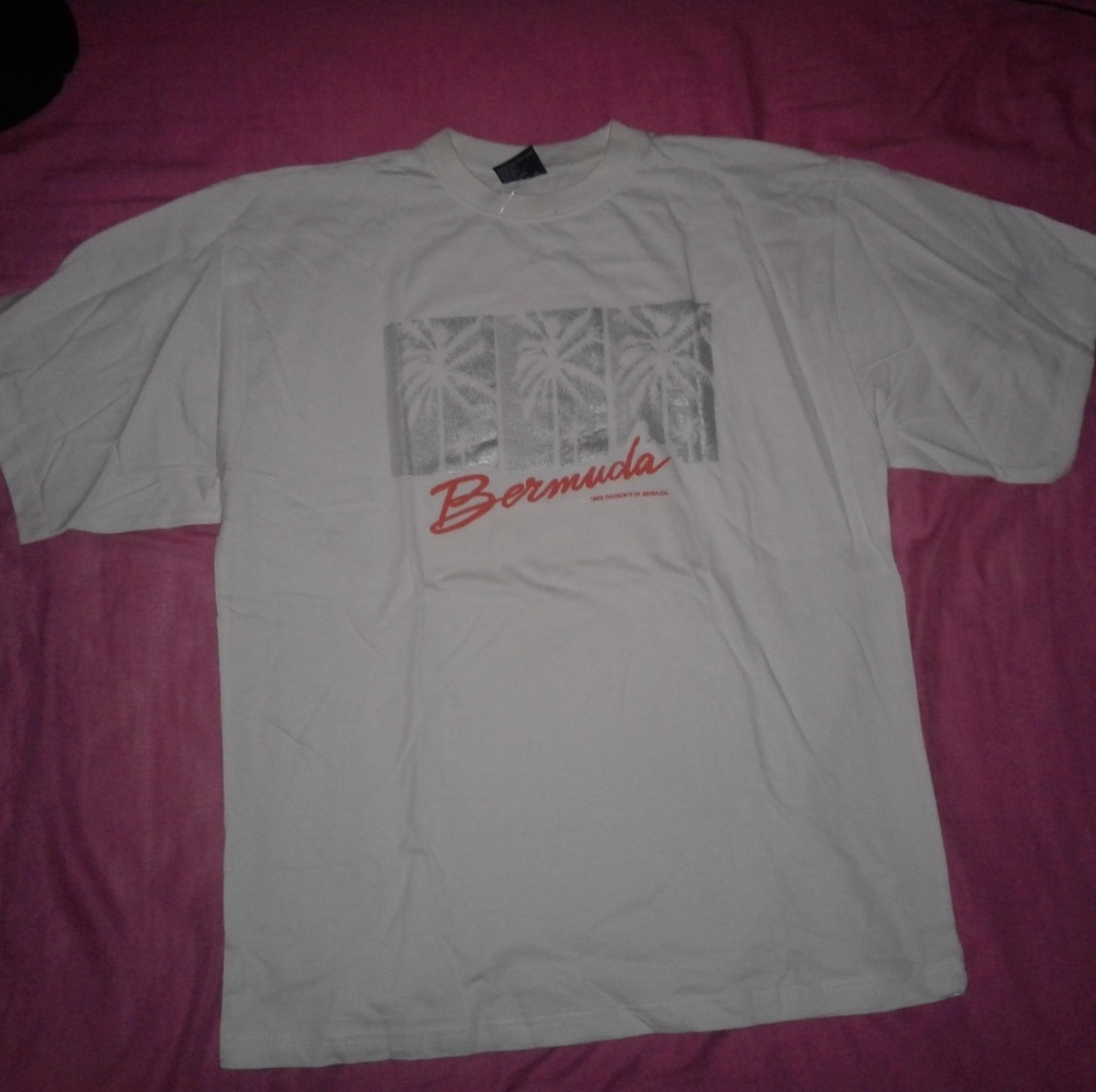 NWOT White Bermuda tee